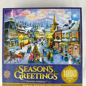 Master Pieces Seasons Greetings “Victorian Holiday” 1000 Piece Puzzle